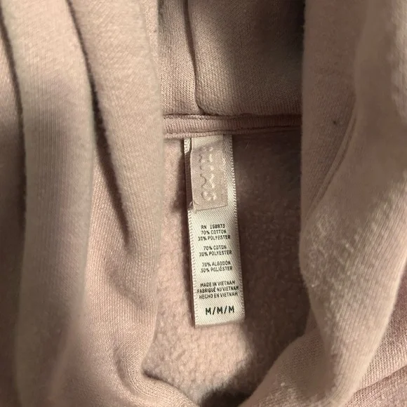 Skims Shrunken Cotton Fleece Hoodie - Picture 4 of 4